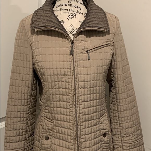 portrait Jackets & Blazers - Portrait  Quilted Tan Jacket size small
